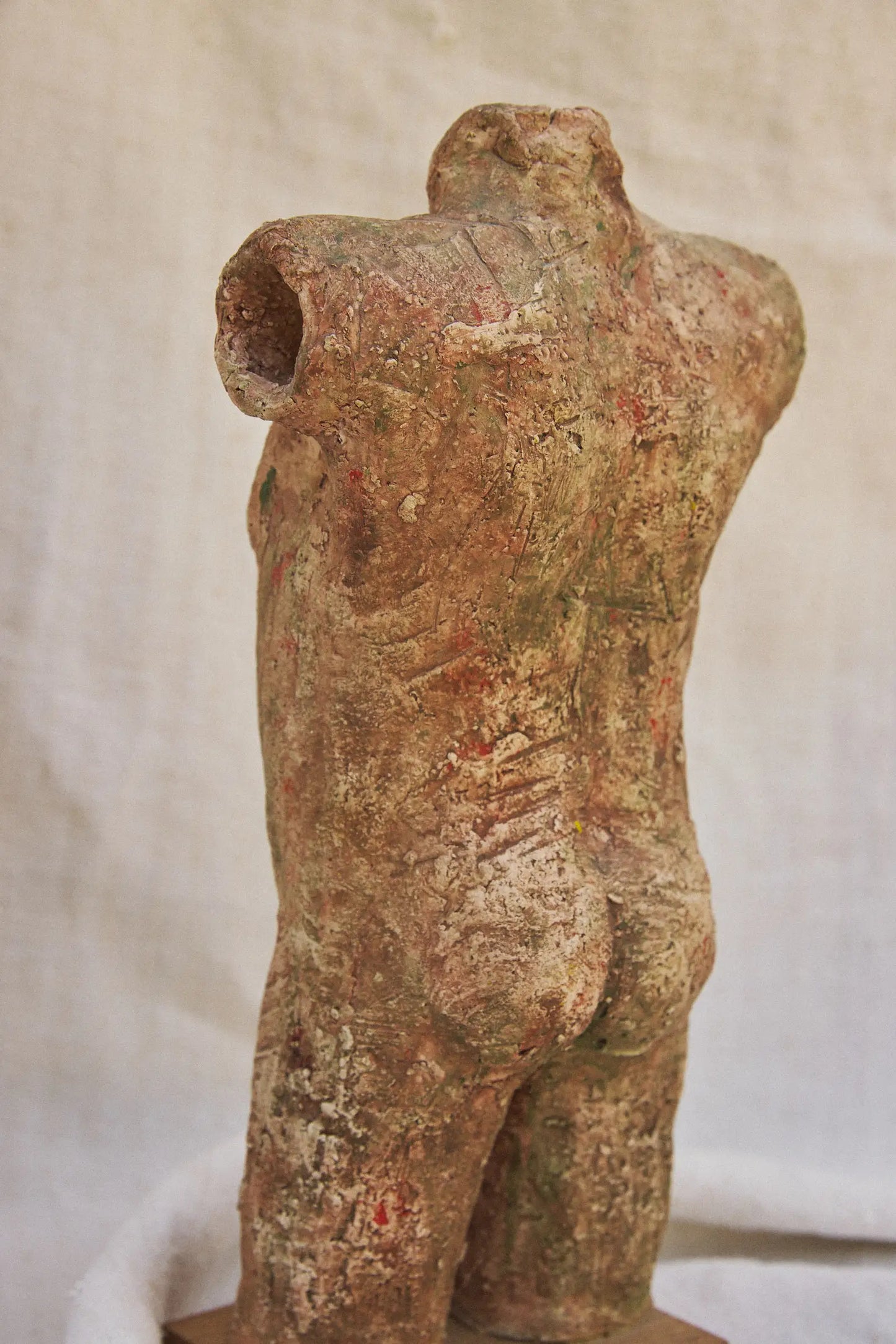 Étude torse d'homme ancien