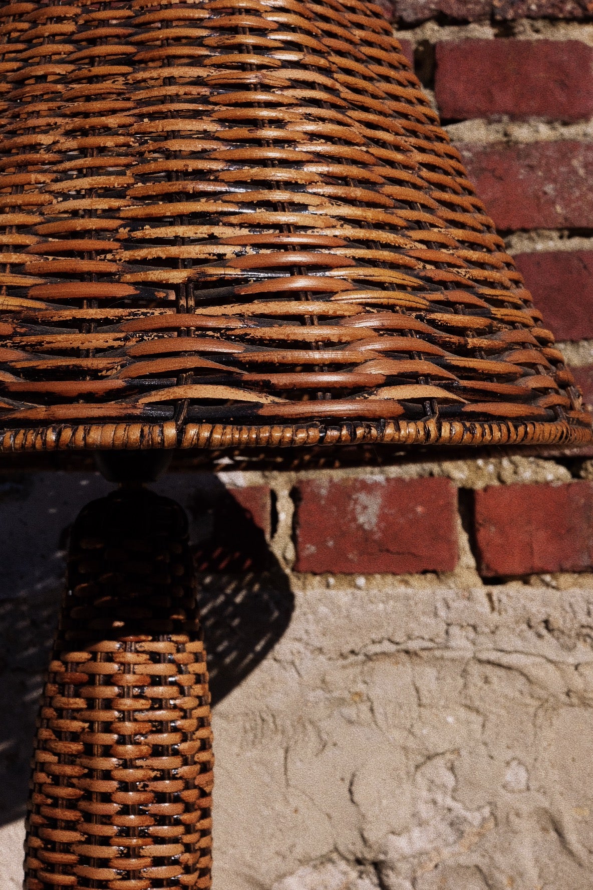 Grande lampe en osier