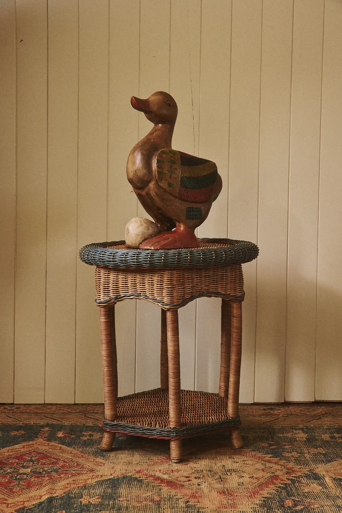 Grand canard en bois