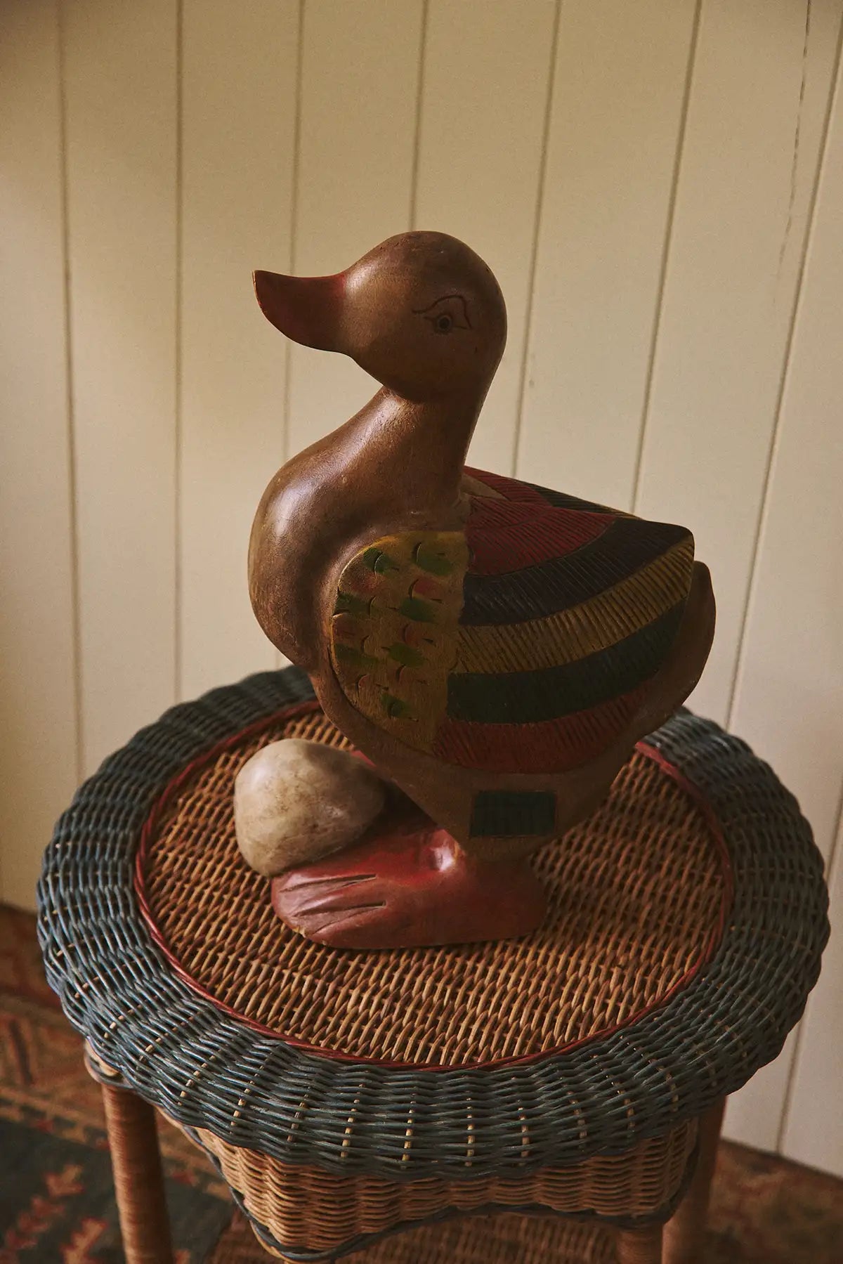 Grand canard en bois