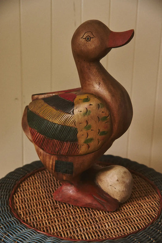 Grand canard en bois