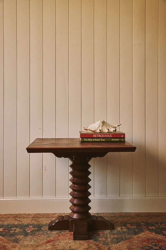 Table en marqueterie damier