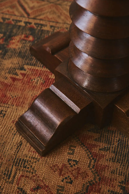 Table en marqueterie damier