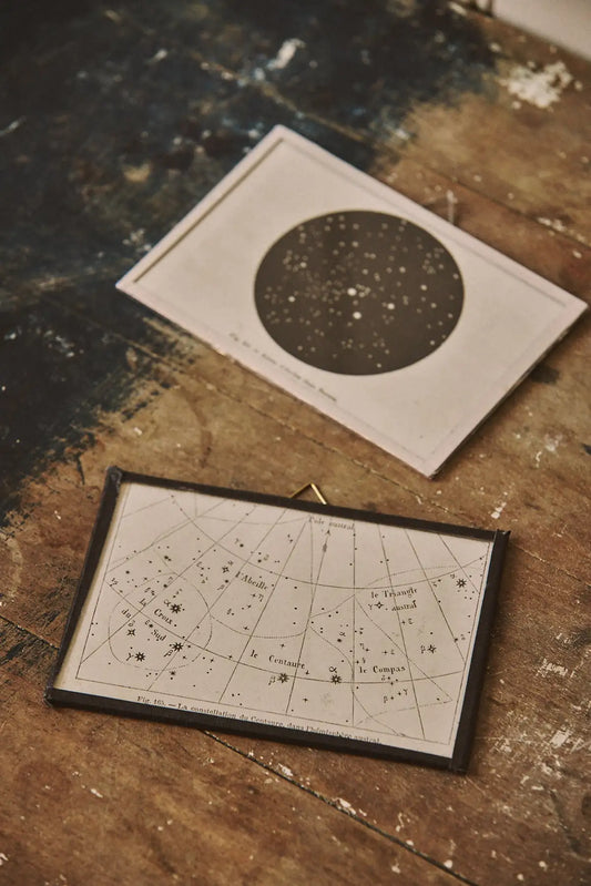 Paire de gravures astronomie