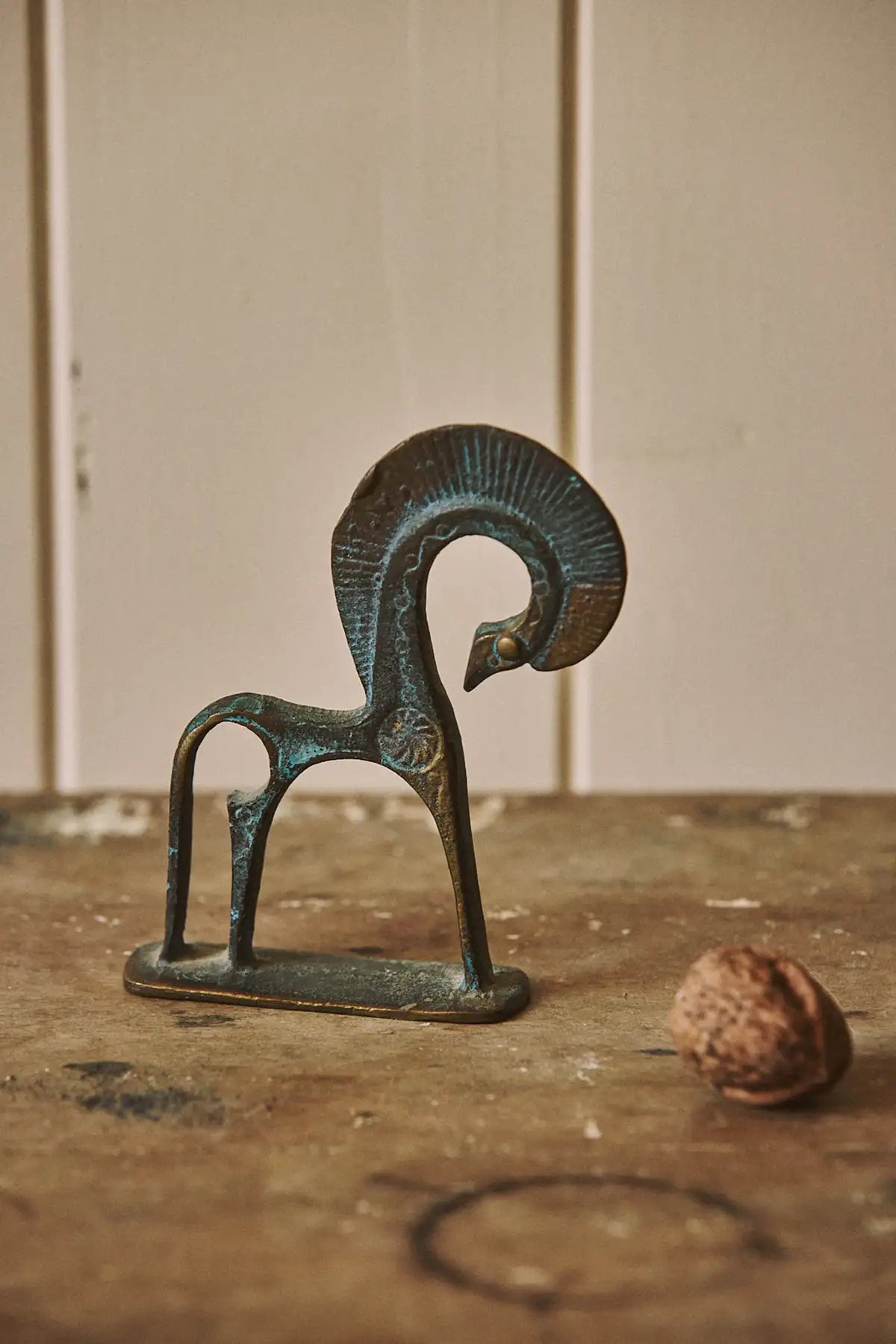 Petit cheval etrusque en bronze