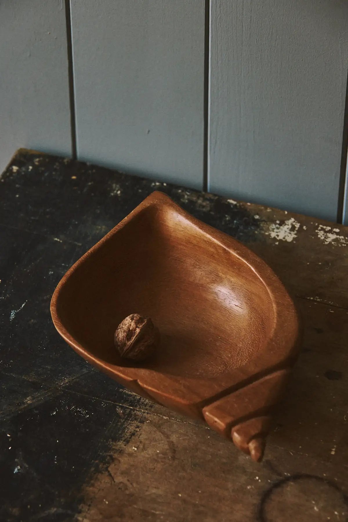 Vide poches coquillage en bois