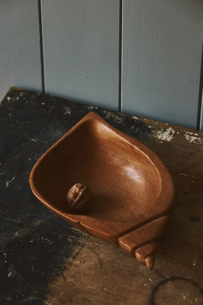 Vide poches coquillage en bois