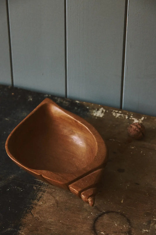 Vide poches coquillage en bois