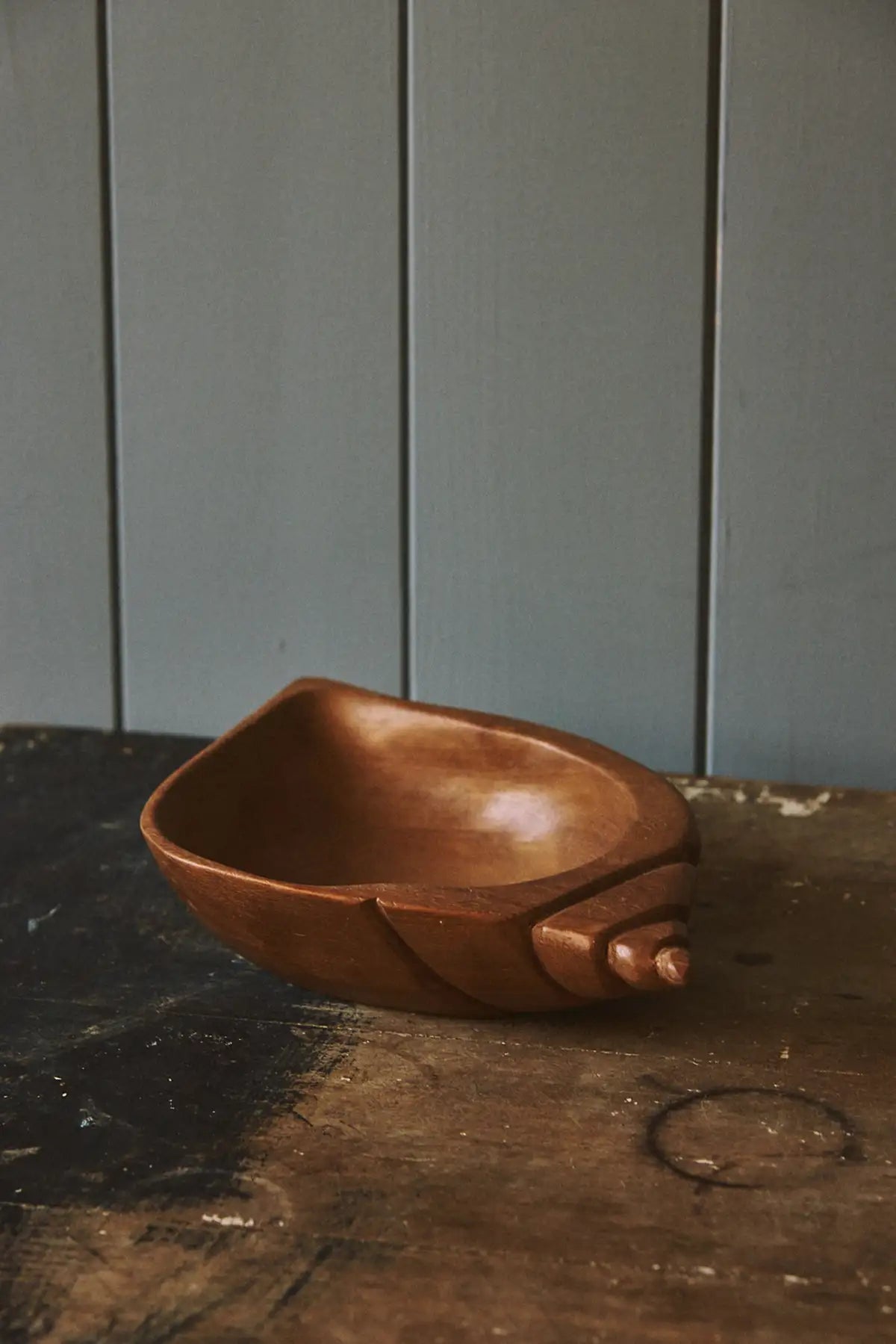 Vide poches coquillage en bois