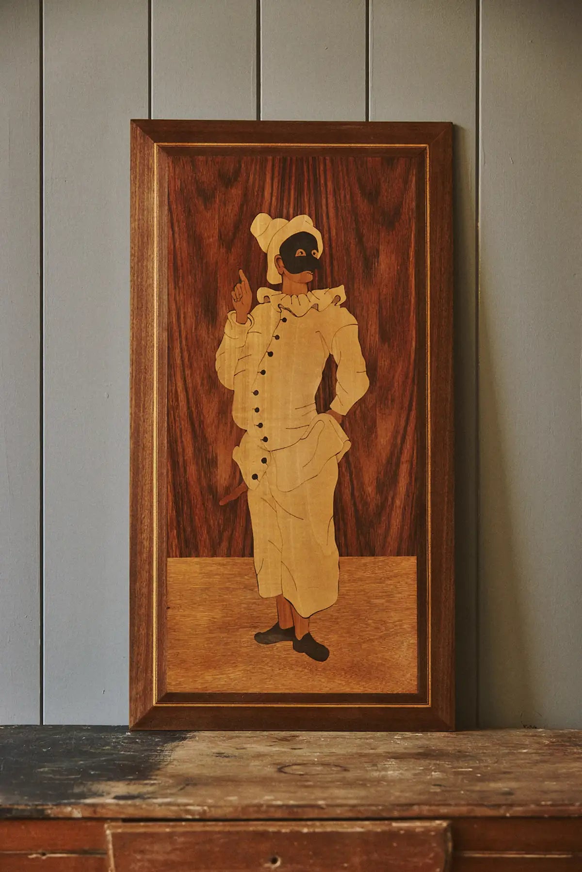 Panneau marqueterie arlequin