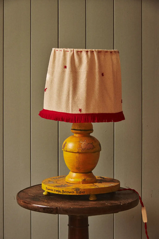 Old wooden lamp