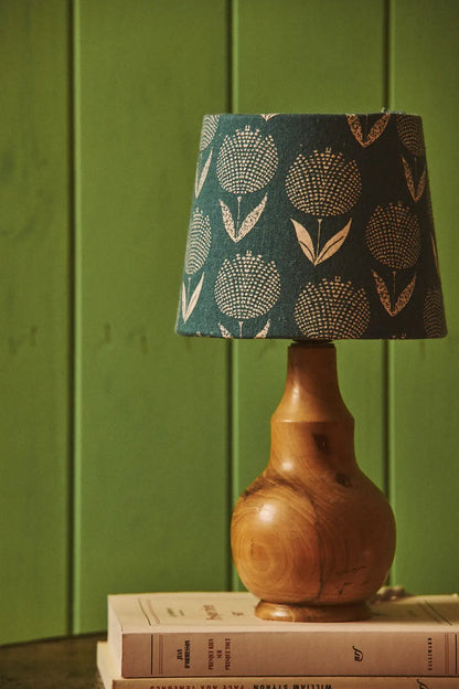 Lampe en bois et tissu japonais