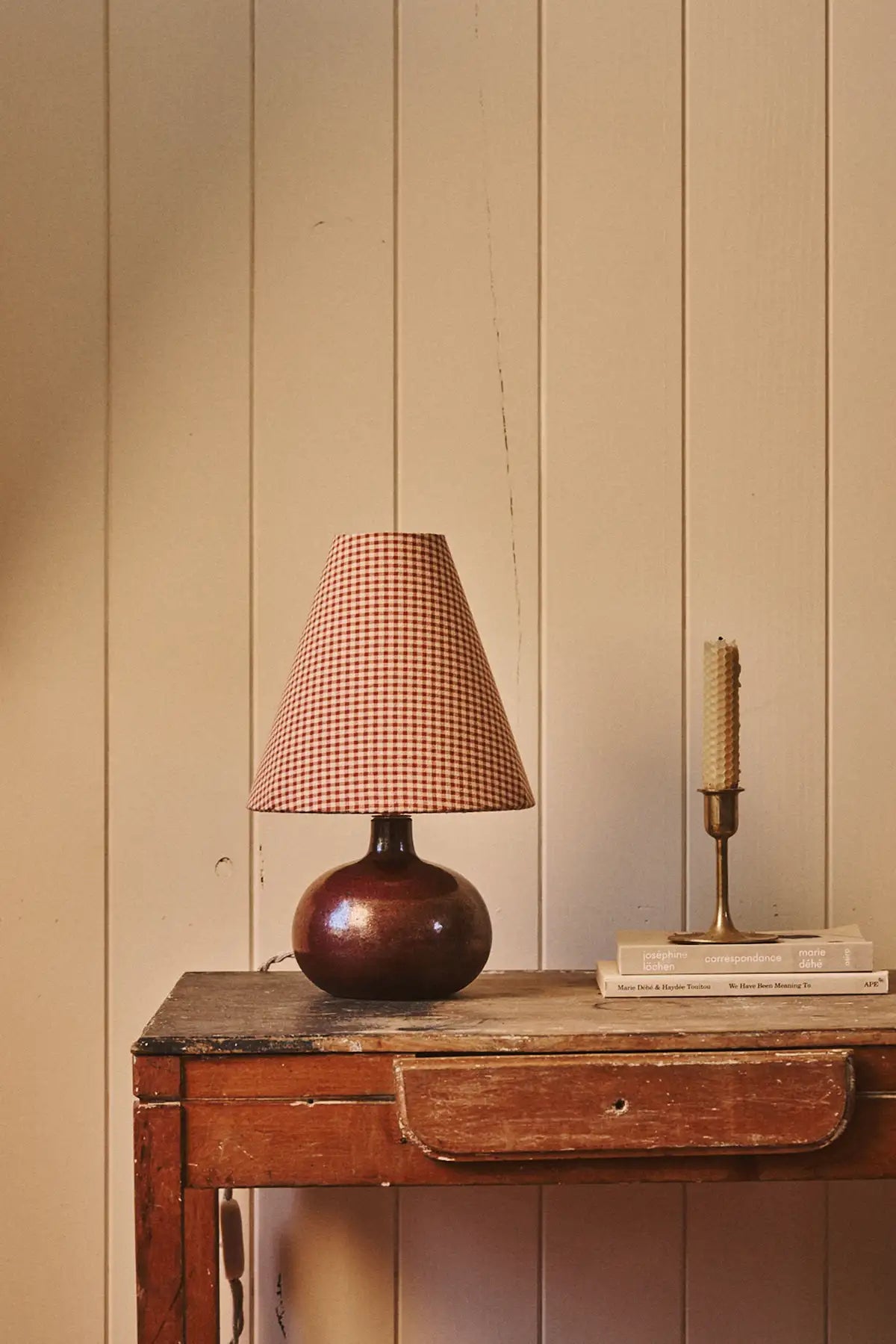 Old wooden lamp