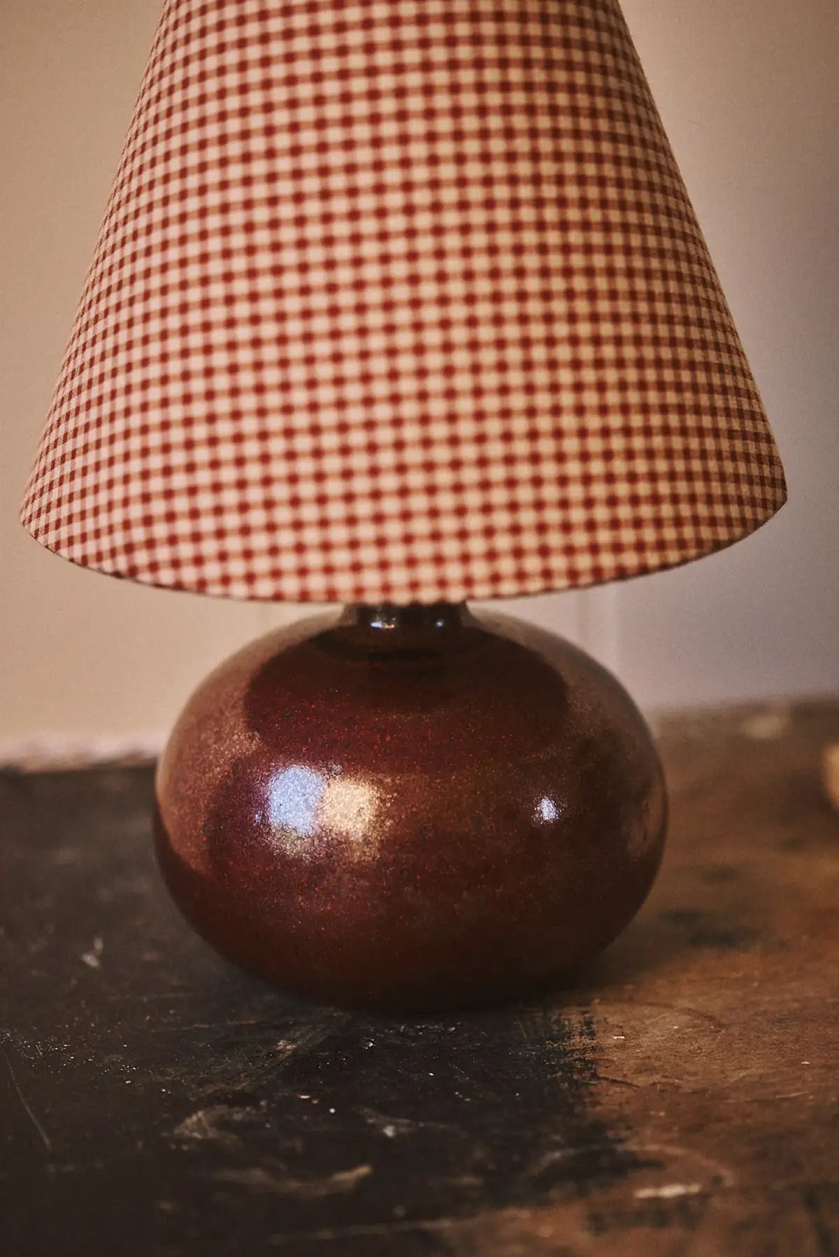 Old wooden lamp