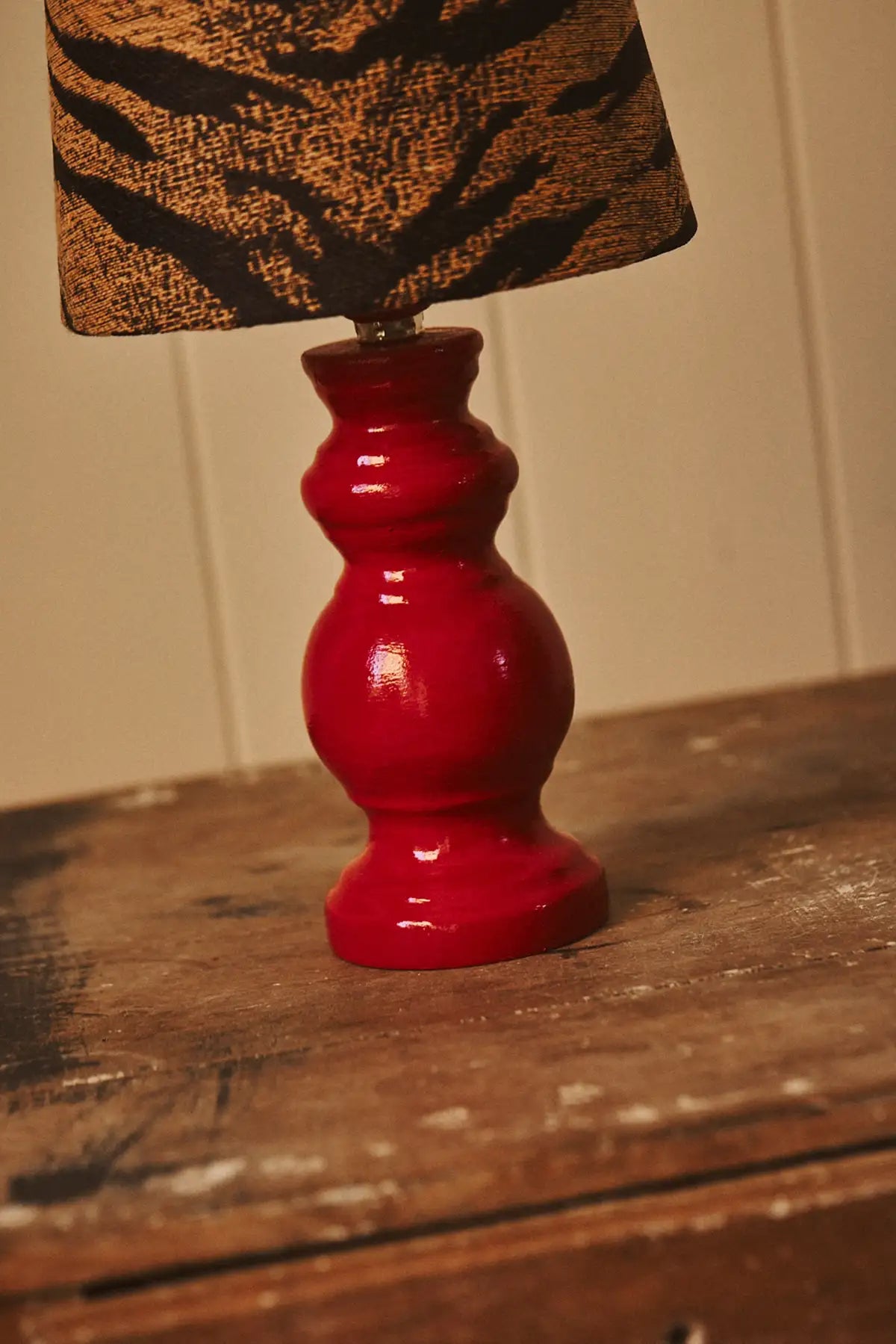 Old wooden lamp