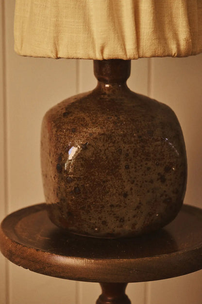 Lampe en grès pyrite
