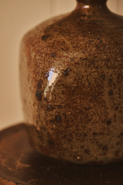 Lampe en grès pyrite