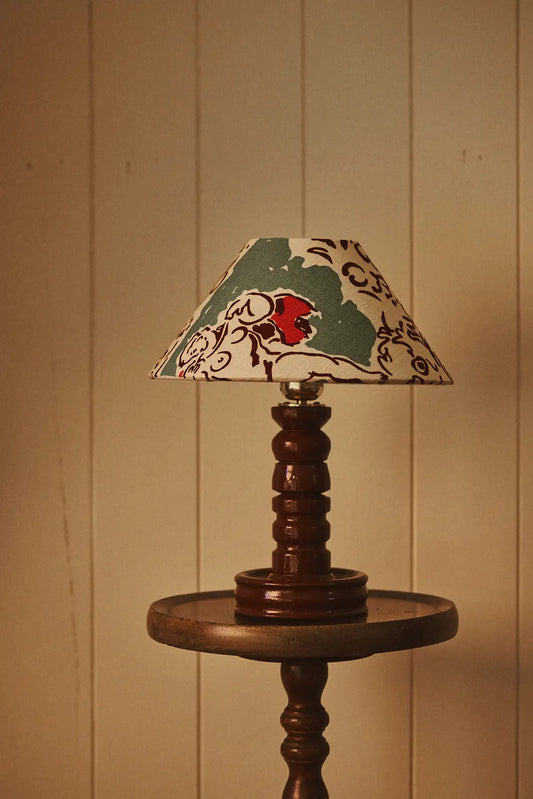 Old wooden lamp