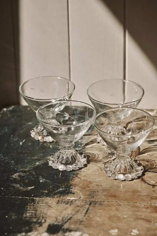 Set de 4 coupelles en verre