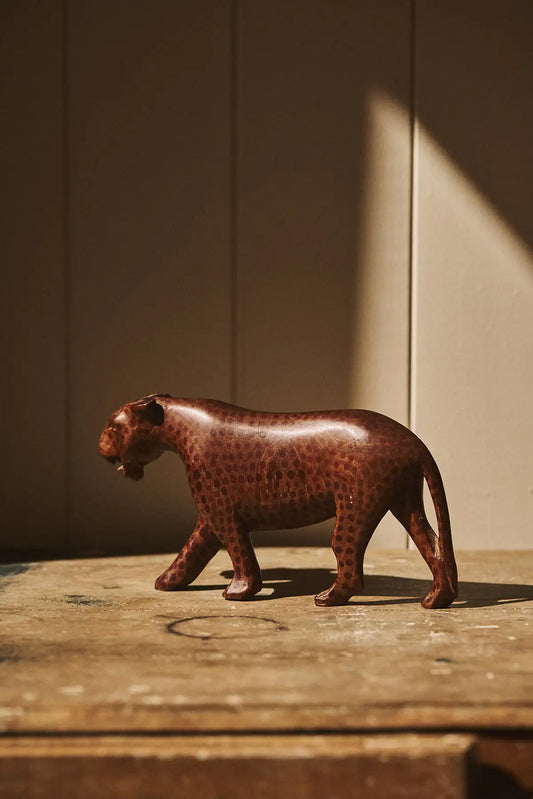 Leopard en bois