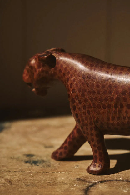Leopard en bois