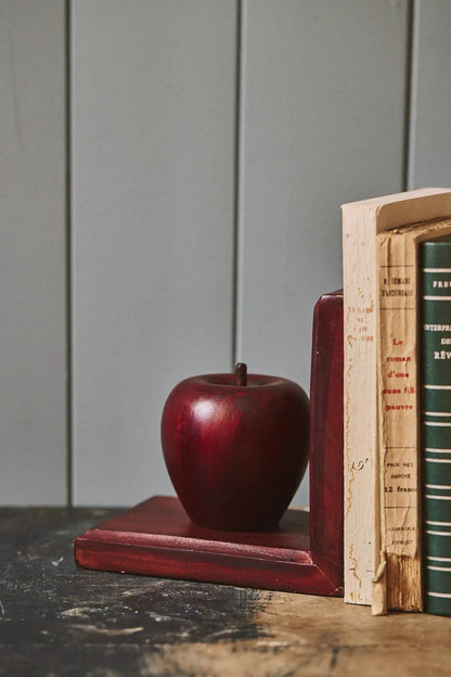 Paire de serre-livres pommes