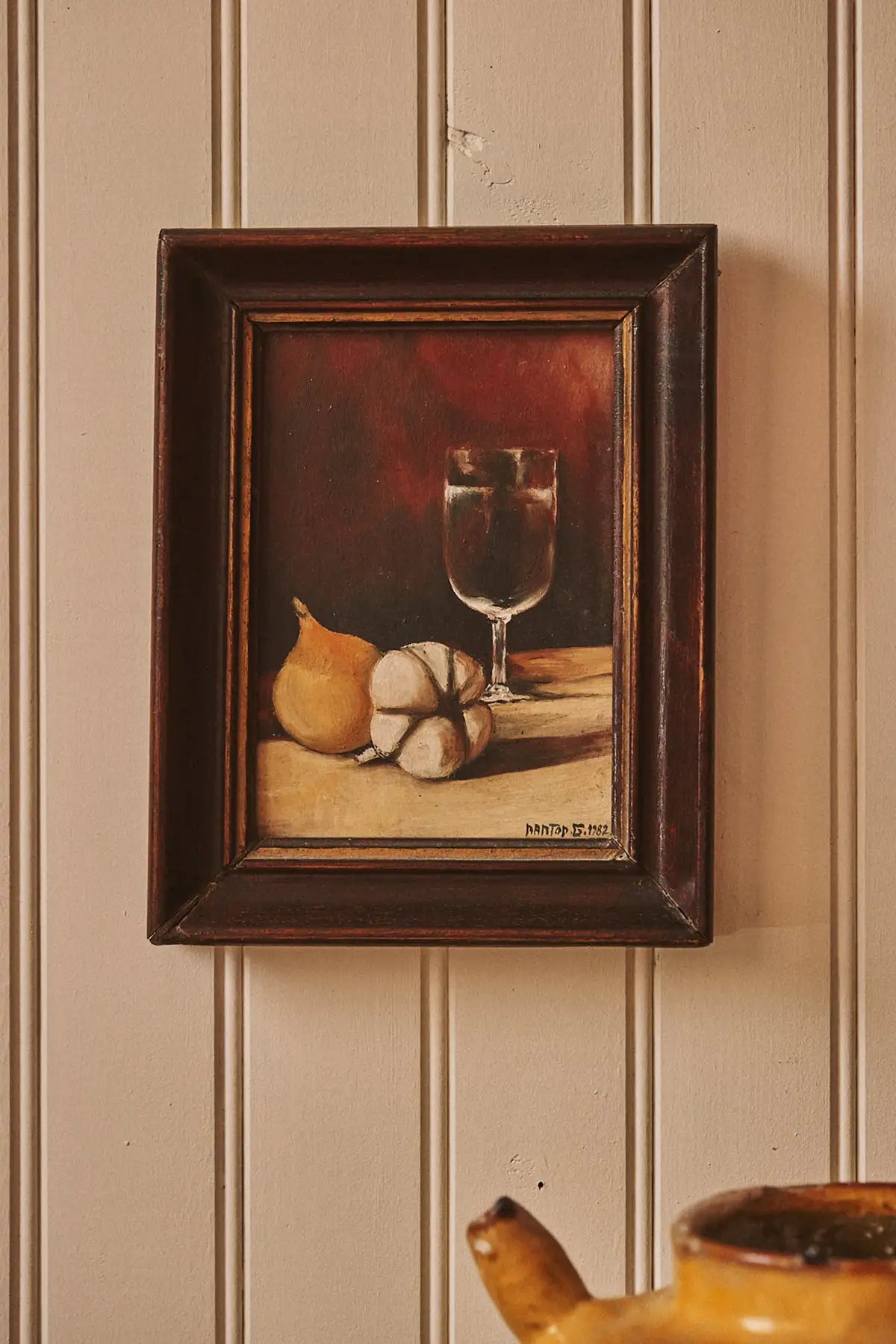 Peinture nature morte encadrée