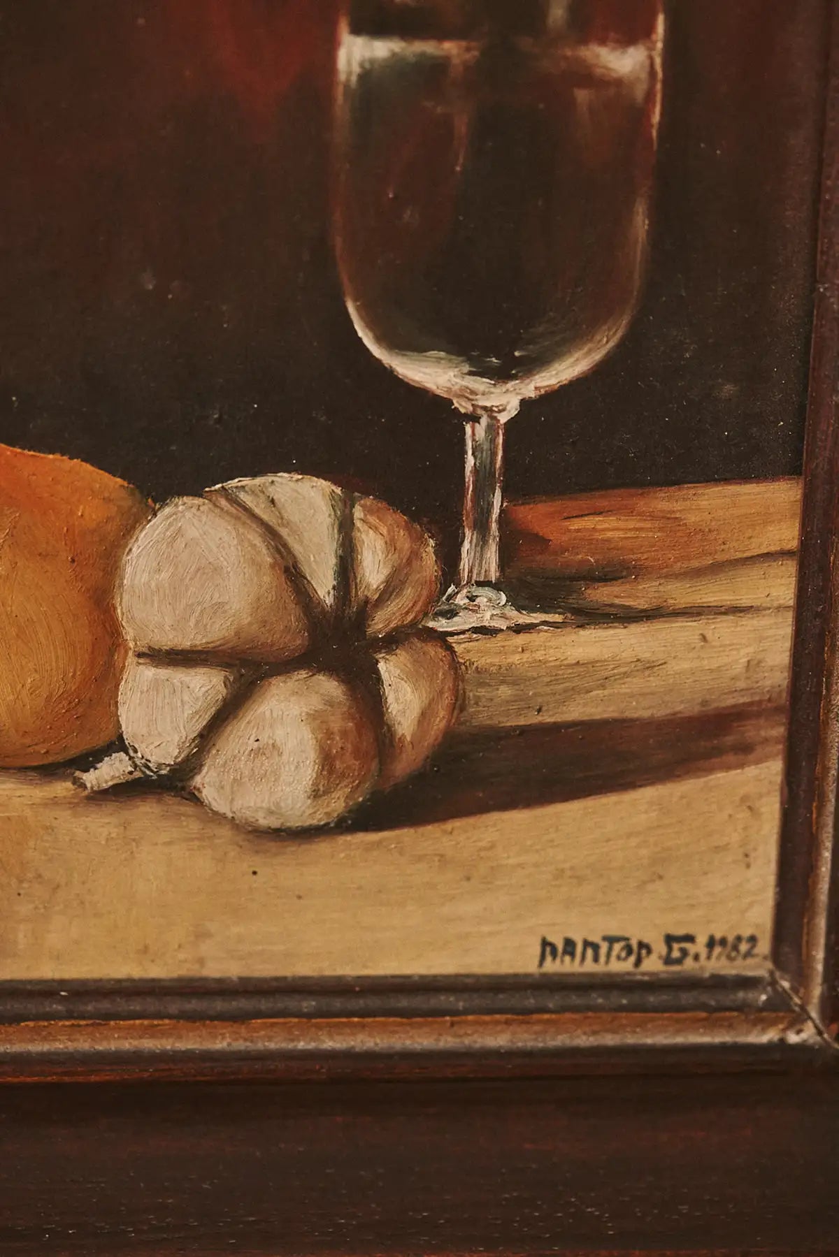 Peinture nature morte encadrée