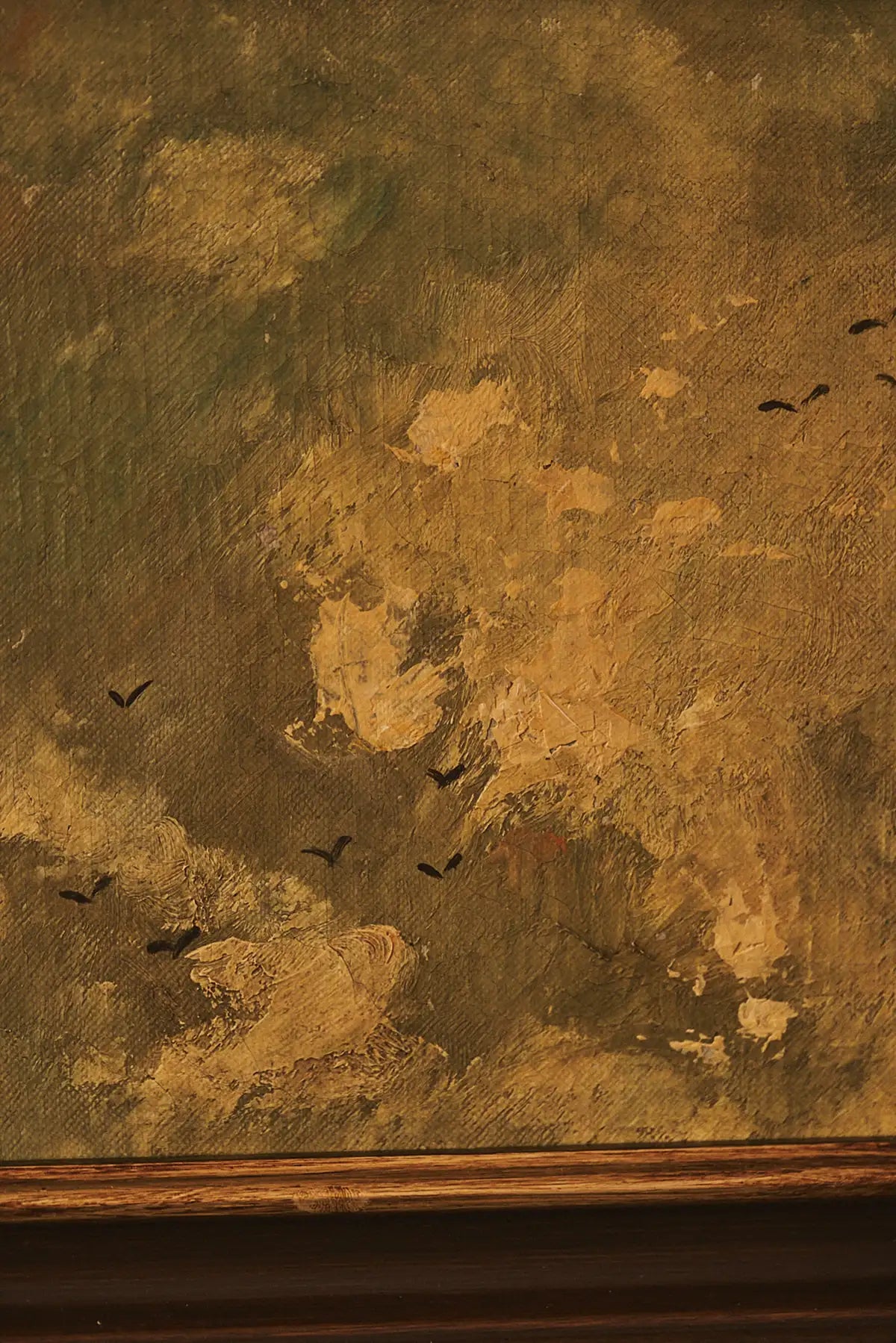 Peinture à l'huile oiseaux
