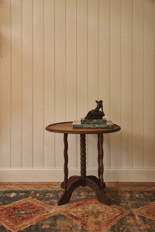 Table d’appoint en bois ronde