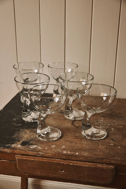 Set de 6 coupes en verre