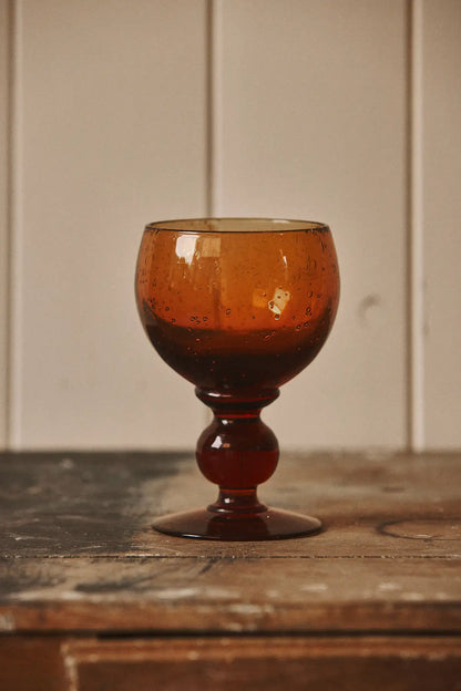 Verres Biot ambrés