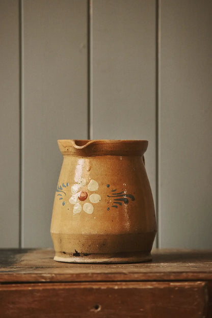 Pichet motif fleur