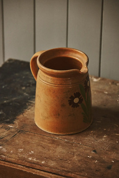 Pichet motif fleurs