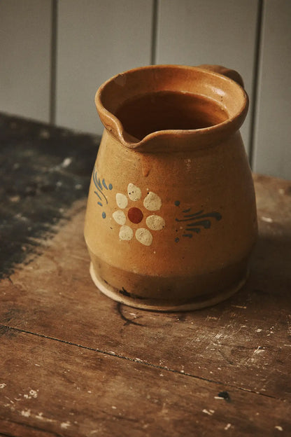 Pichet motif fleur