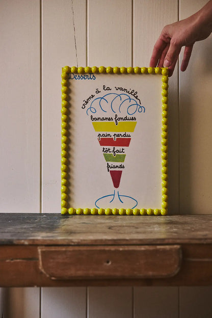 La cuisine est un jeu d'enfant - Page recette encadrée