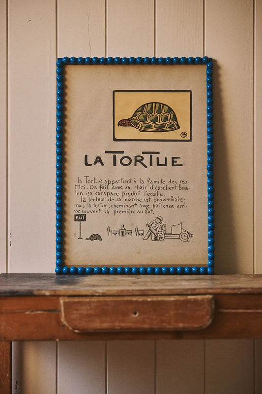 La Tortue - illustration encadrée d'André Hellé