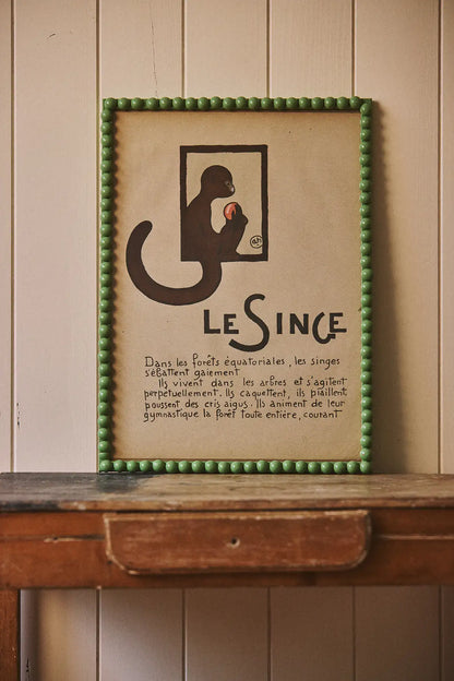 Le Singe - illustration encadrée d'André Hellé