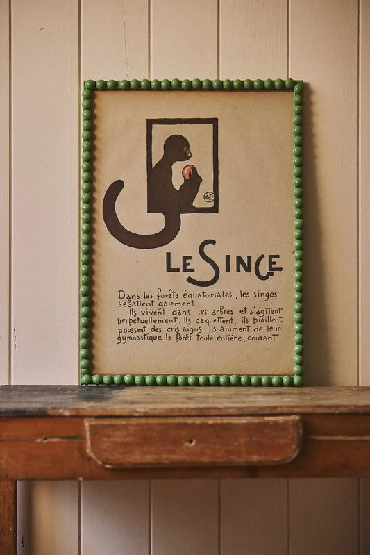 Le Singe - illustration encadrée d'André Hellé