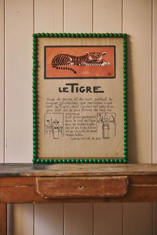 Le Tigre - illustration encadrée d'André Hellé