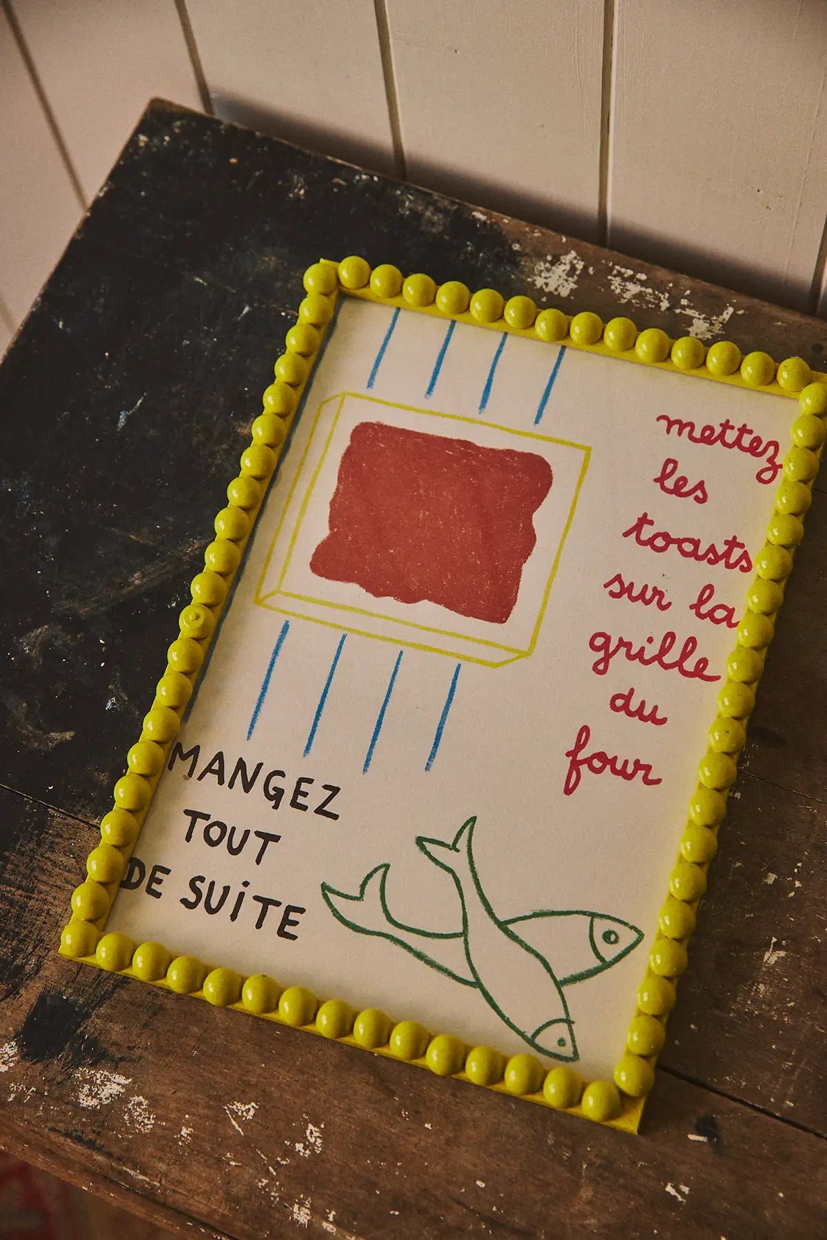 La cuisine est un jeu d'enfant - Page recette encadrée