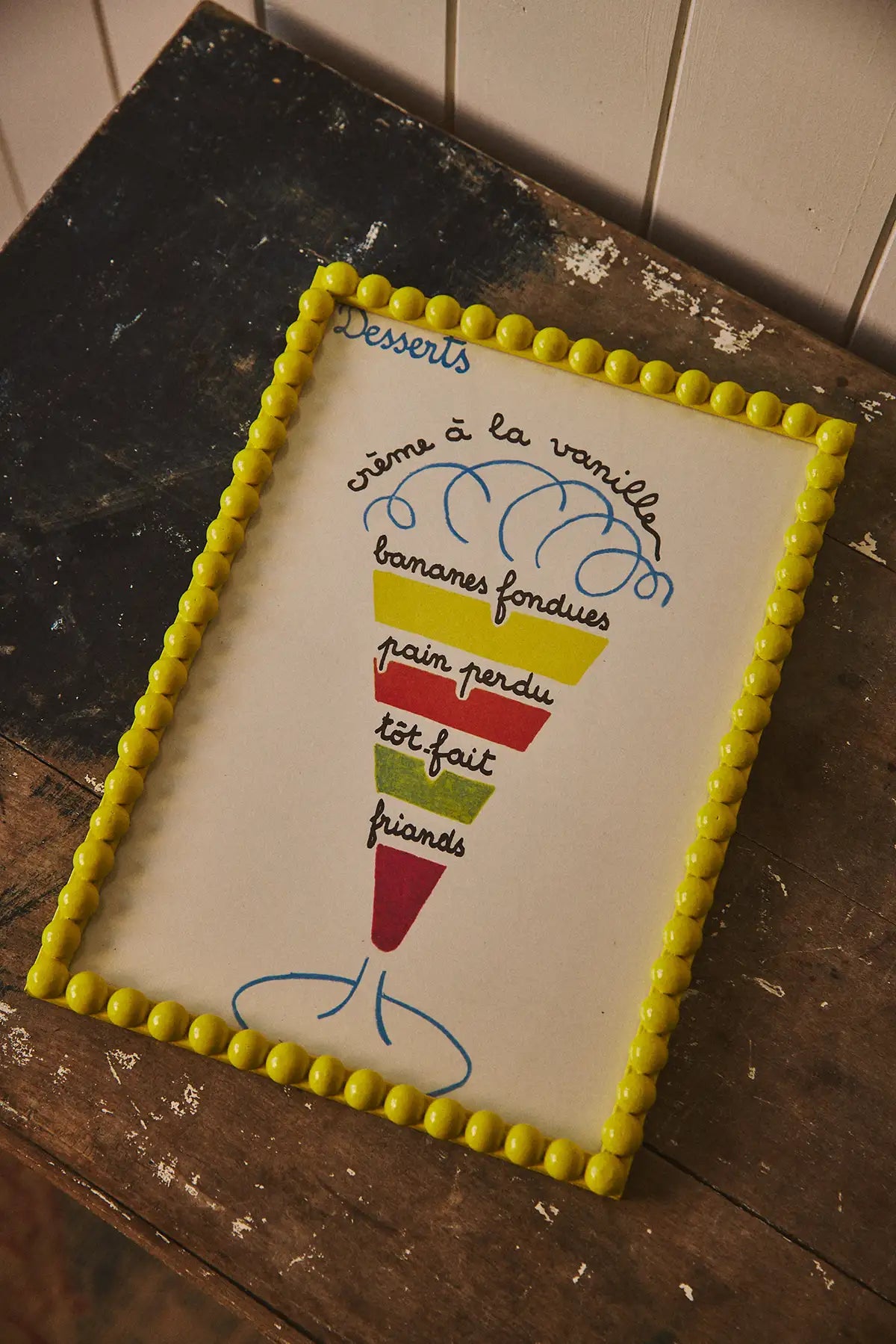 La cuisine est un jeu d'enfant - Page recette encadrée