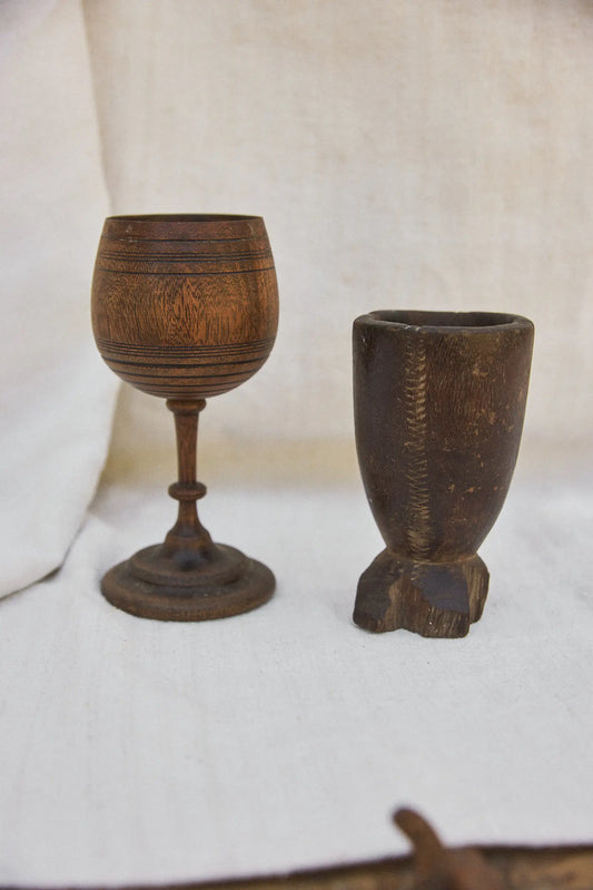 Calices en bois art populaire