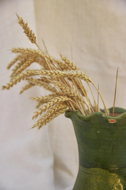 Grand vase émaillé vert