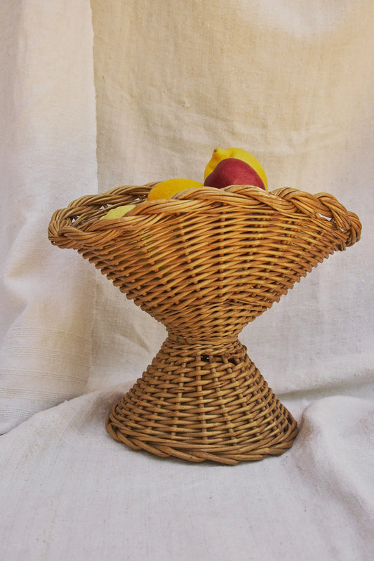 Coupe à fruits en osier