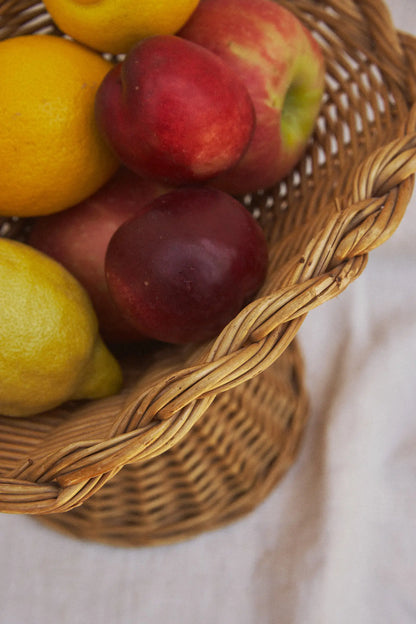 Coupe à fruits en osier