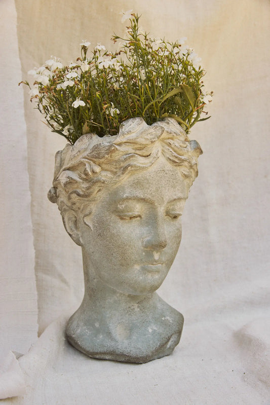 Cache pot visage - moyen