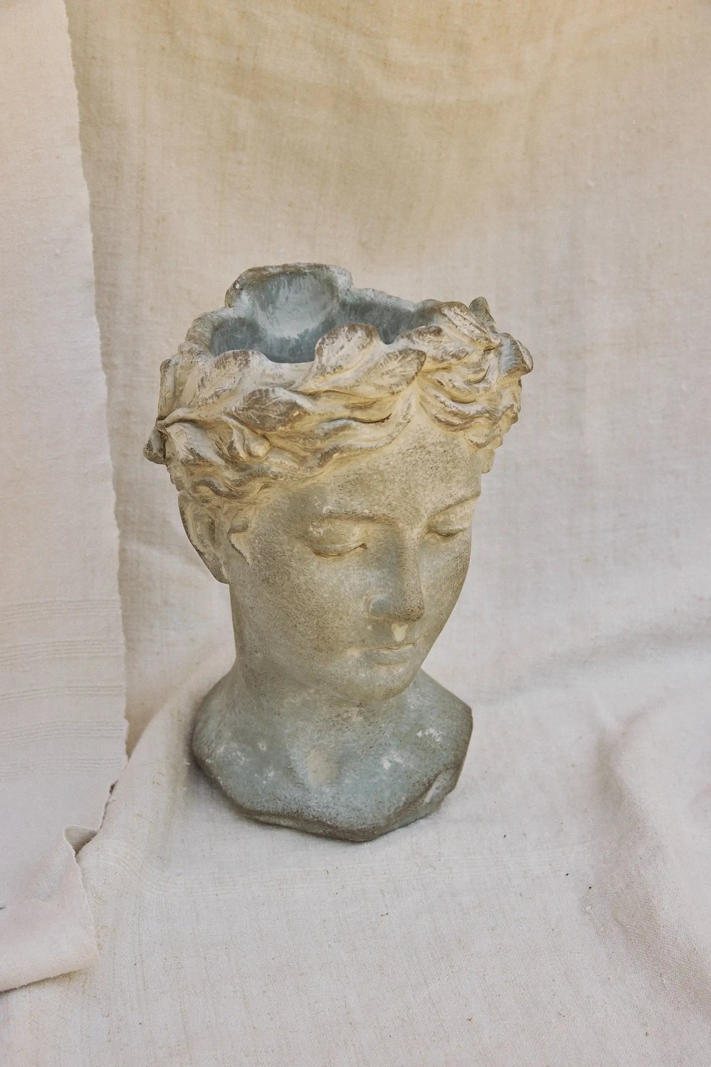 Cache pot visage - moyen