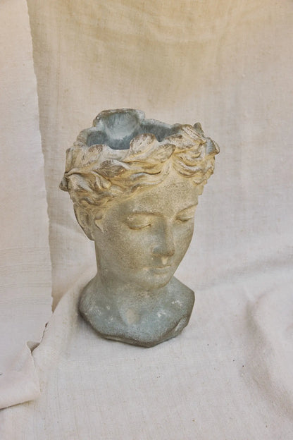 Cache pot visage - moyen