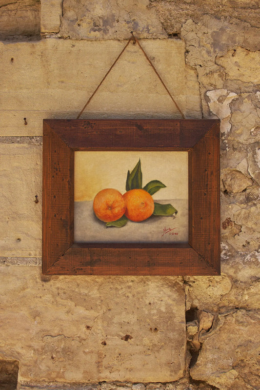 Peinture clémentines encadrée